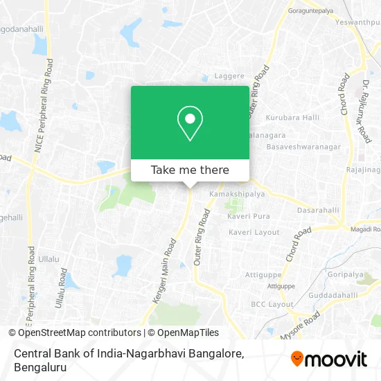 Central Bank of India-Nagarbhavi Bangalore map