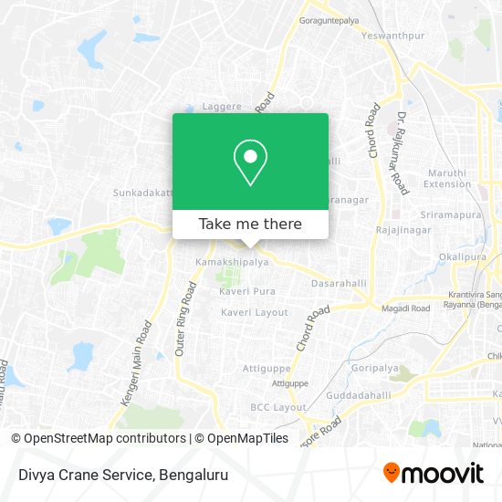 Divya Crane Service map