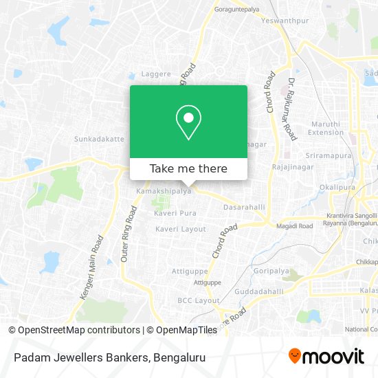 Padam Jewellers Bankers map