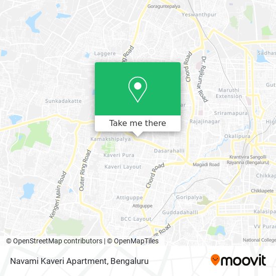 Navami Kaveri Apartment map