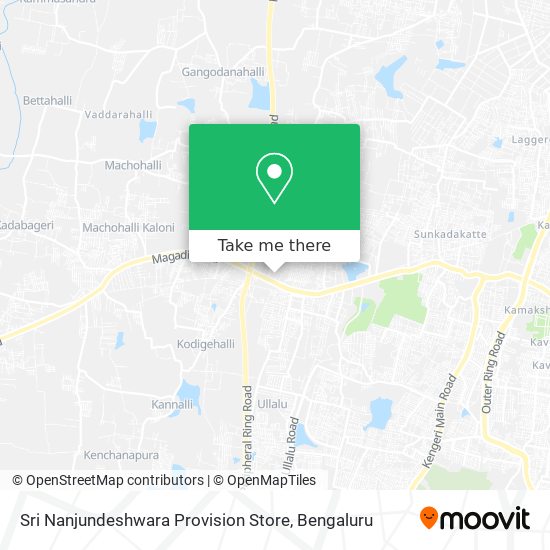 Sri Nanjundeshwara Provision Store map