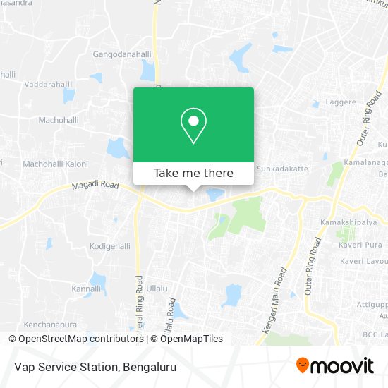 Vap Service Station map