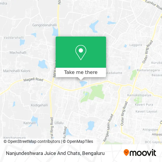 Nanjundeshwara Juice And Chats map