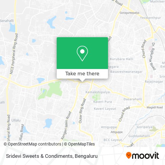 Sridevi Sweets & Condiments map