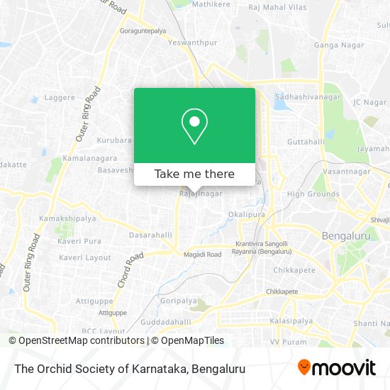 The Orchid Society of Karnataka map