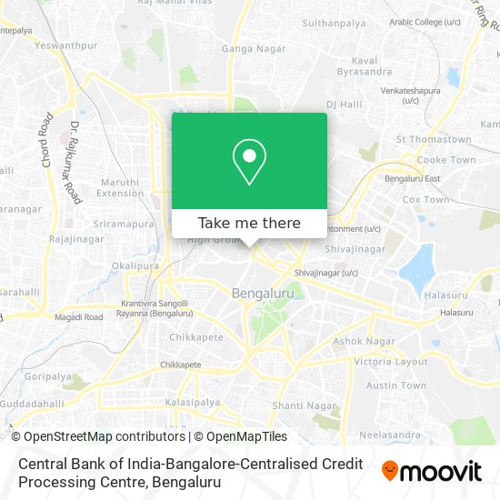 Central Bank of India-Bangalore-Centralised Credit Processing Centre map