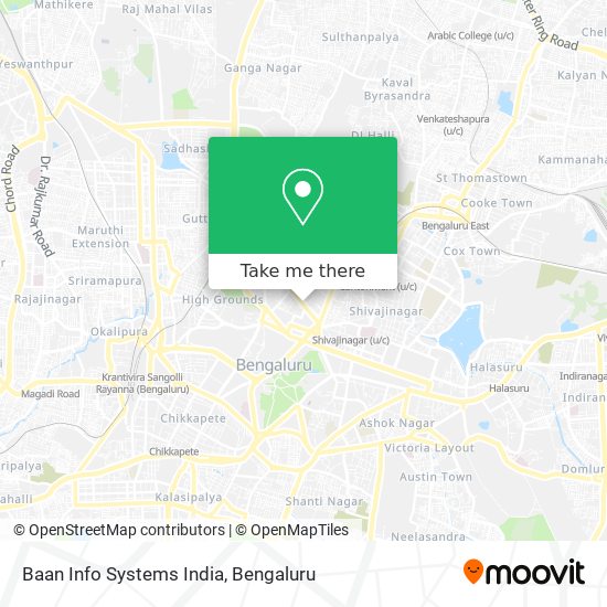 Baan Info Systems India map