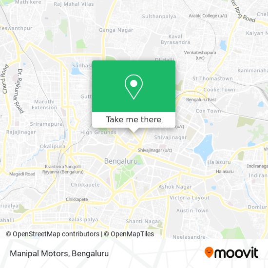 Manipal Motors map