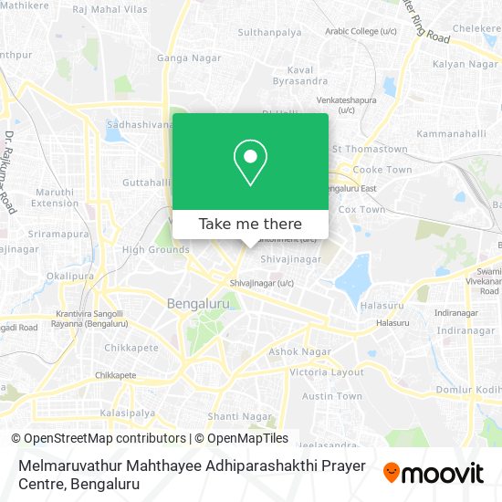 Melmaruvathur Mahthayee Adhiparashakthi Prayer Centre map