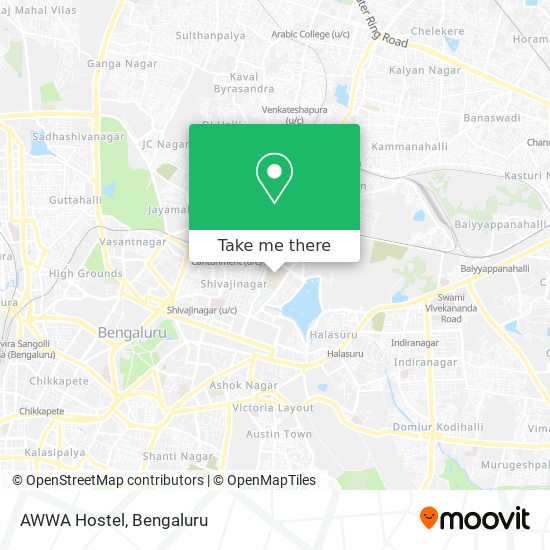AWWA Hostel map