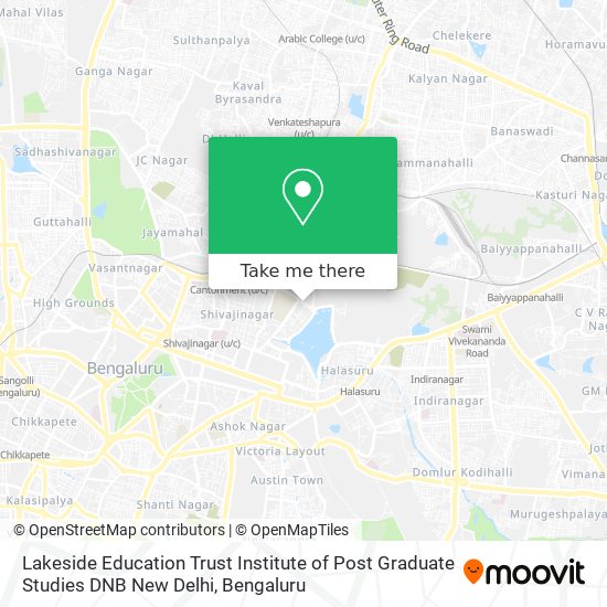 Lakeside Education Trust Institute of Post Graduate Studies DNB New Delhi map