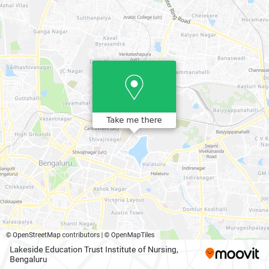 Lakeside Education Trust Institute of Nursing map