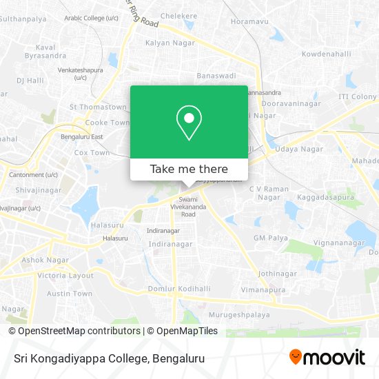 Sri Kongadiyappa College map