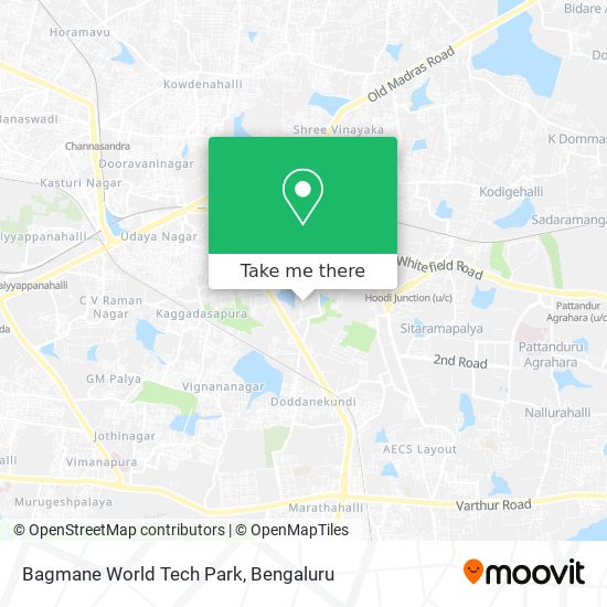 Bagmane World Tech Park map