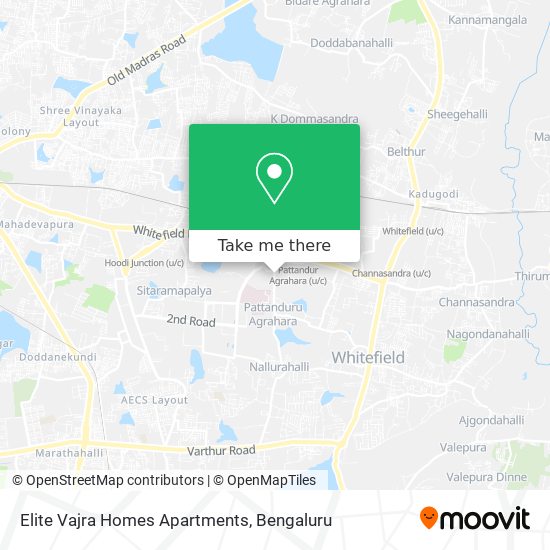 Elite Vajra Homes Apartments map