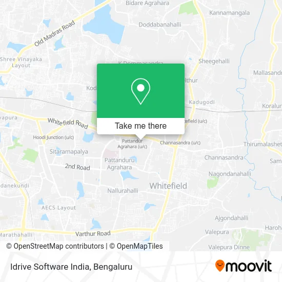 Idrive Software India map