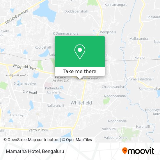 Mamatha Hotel map