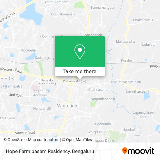 Hope Farm basam Residency map