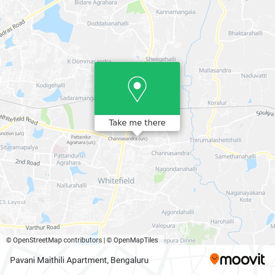 Pavani Maithili Apartment map