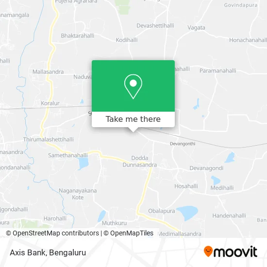 Axis Bank map