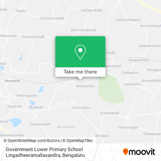 Government Lower Primary School Lingadheeramallasandra map