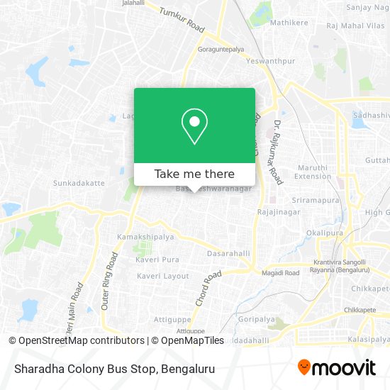 Sharadha Colony Bus Stop map