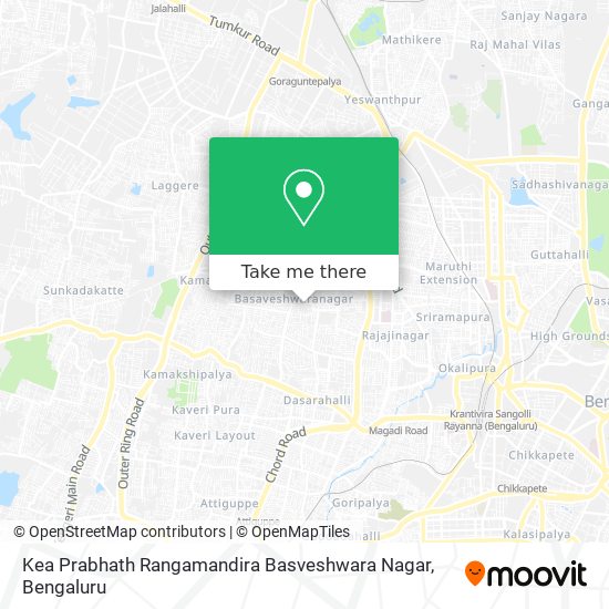 Kea Prabhath Rangamandira Basveshwara Nagar map