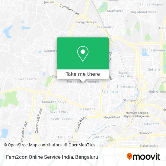 Fam2con Online Service India map