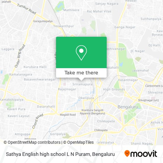 Sathya English high school L N Puram map