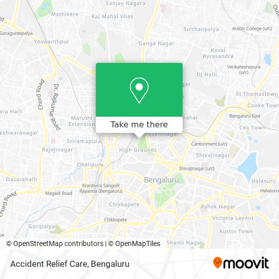 Accident Relief Care map