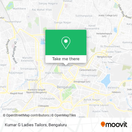 Kumar G Ladies Tailors map