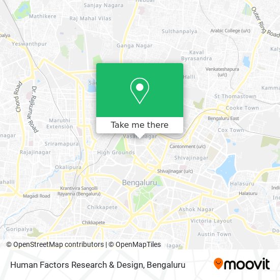 Human Factors Research & Design map