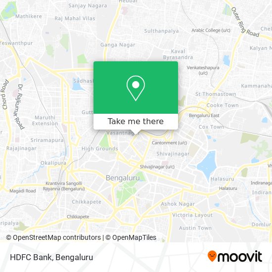 HDFC Bank map