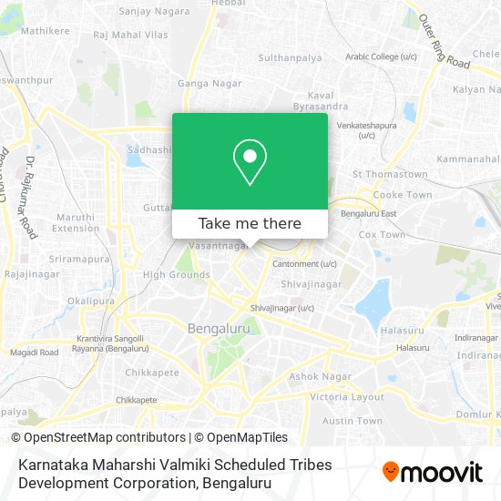 Karnataka Maharshi Valmiki Scheduled Tribes Development Corporation map