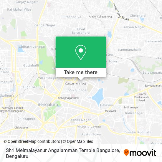 Shri Melmalayanur Angalamman Temple Bangalore map