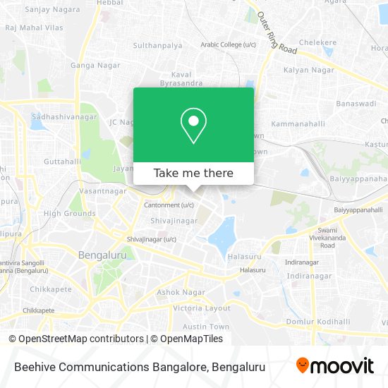 Beehive Communications Bangalore map