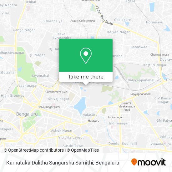 Karnataka Dalitha Sangarsha Samithi map