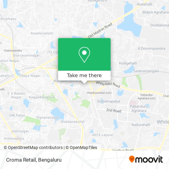 Croma Retail map