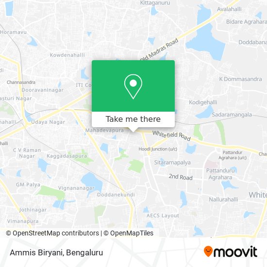 Ammis Biryani map