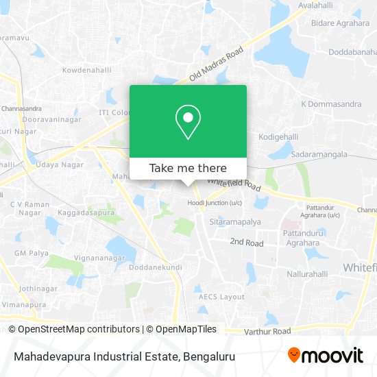 Mahadevapura Industrial Estate map