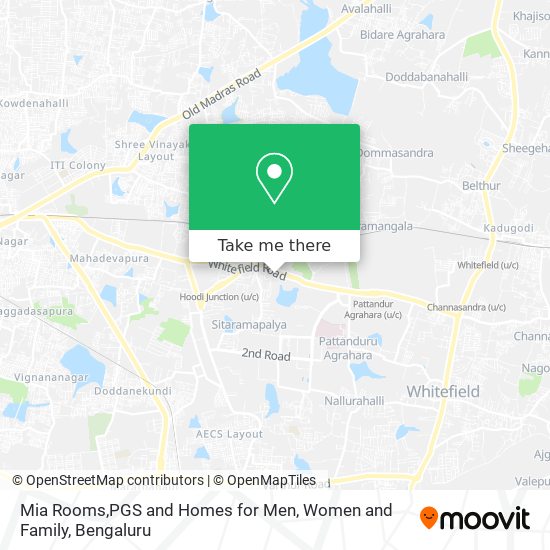 Mia Rooms,PGS and Homes for Men, Women and Family map