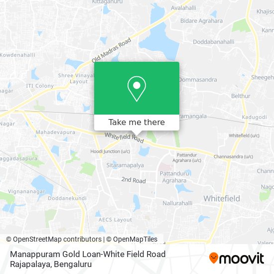 Manappuram Gold Loan-White Field Road Rajapalaya map