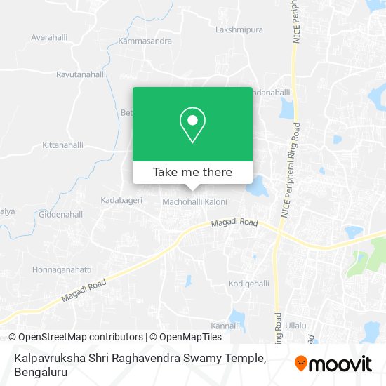 Kalpavruksha Shri Raghavendra Swamy Temple map