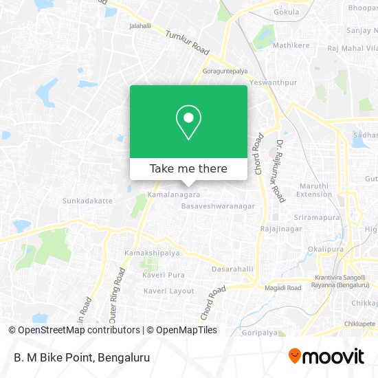 B. M Bike Point map