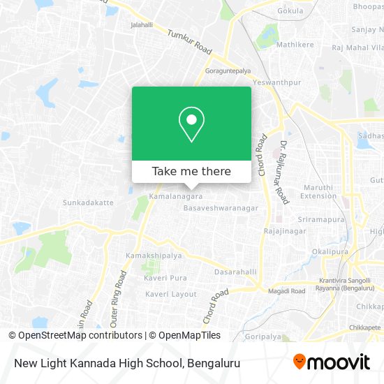 New Light Kannada High School map