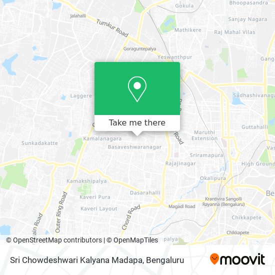 Sri Chowdeshwari Kalyana Madapa map