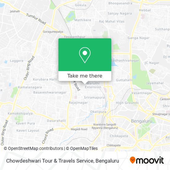 Chowdeshwari Tour & Travels Service map