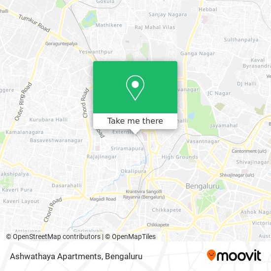 Ashwathaya Apartments map