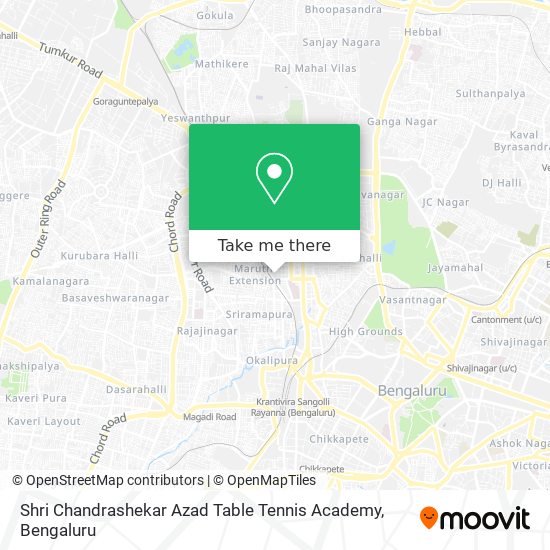 Shri Chandrashekar Azad Table Tennis Academy map