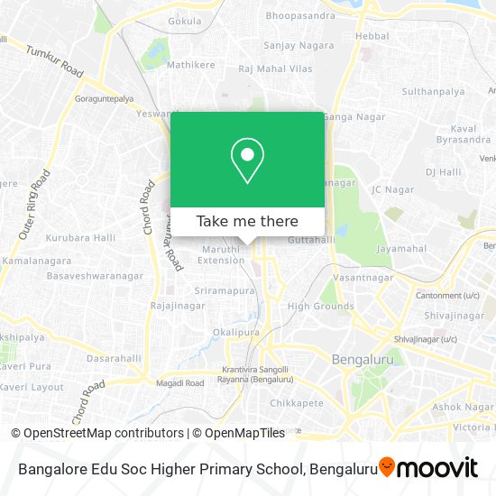 Bangalore Edu Soc Higher Primary School map